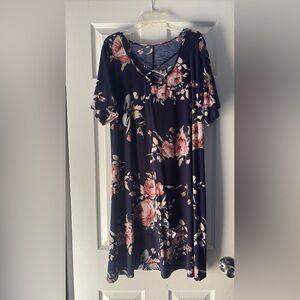 Floral V-Neck Dress
